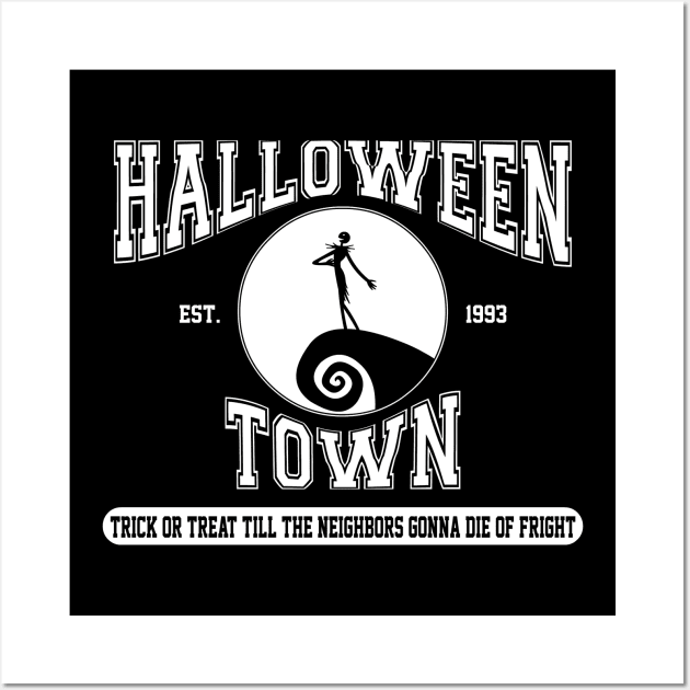 Halloween Town College Design Wall Art by RobotGhost